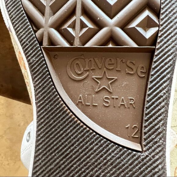 NEW MEN'S CONVERSE CANVAS PLATFORM CHUCK TAYLOR ALL STAR WHITE SNEAKERS 9 - 13 - Picture 8 of 9